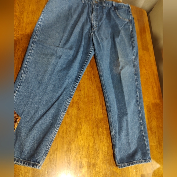 Men's Carhartt blue jeans 100% cotton five pocket jeans size 48/30 - Picture 3 of 7